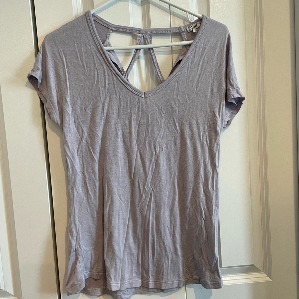Purple T-Shirt with Back Detail